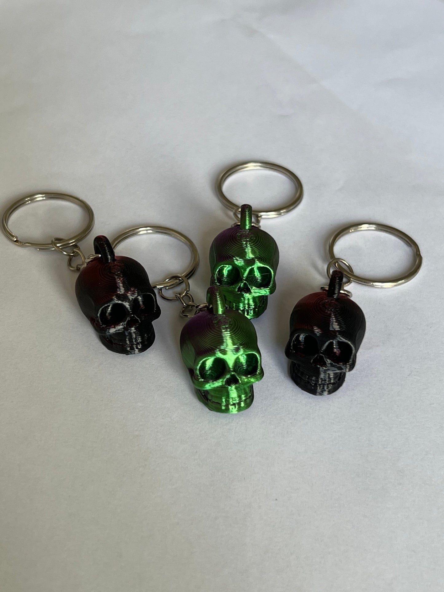 3D Printed Skull Keyring