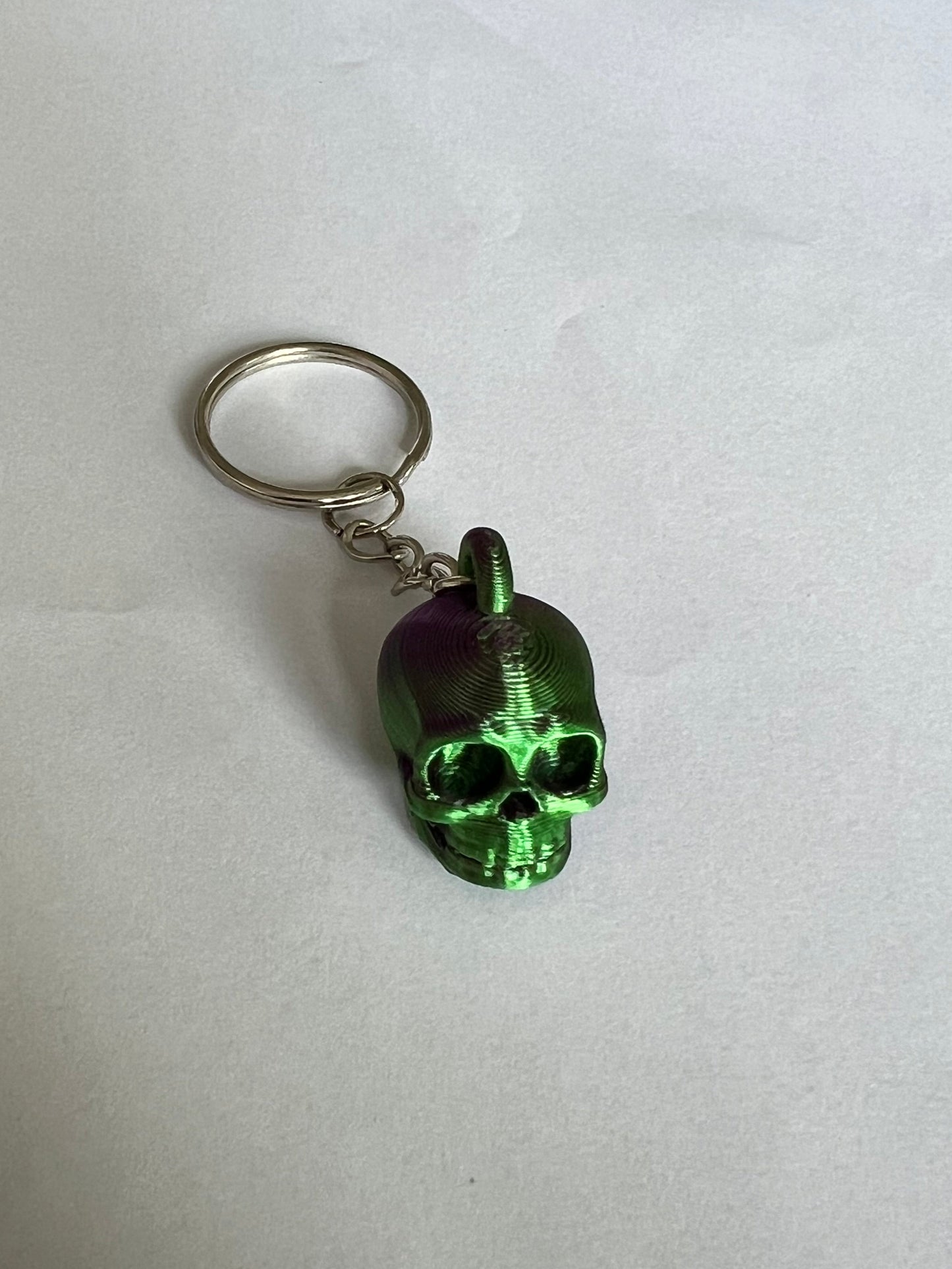 3D Printed Skull Keyring