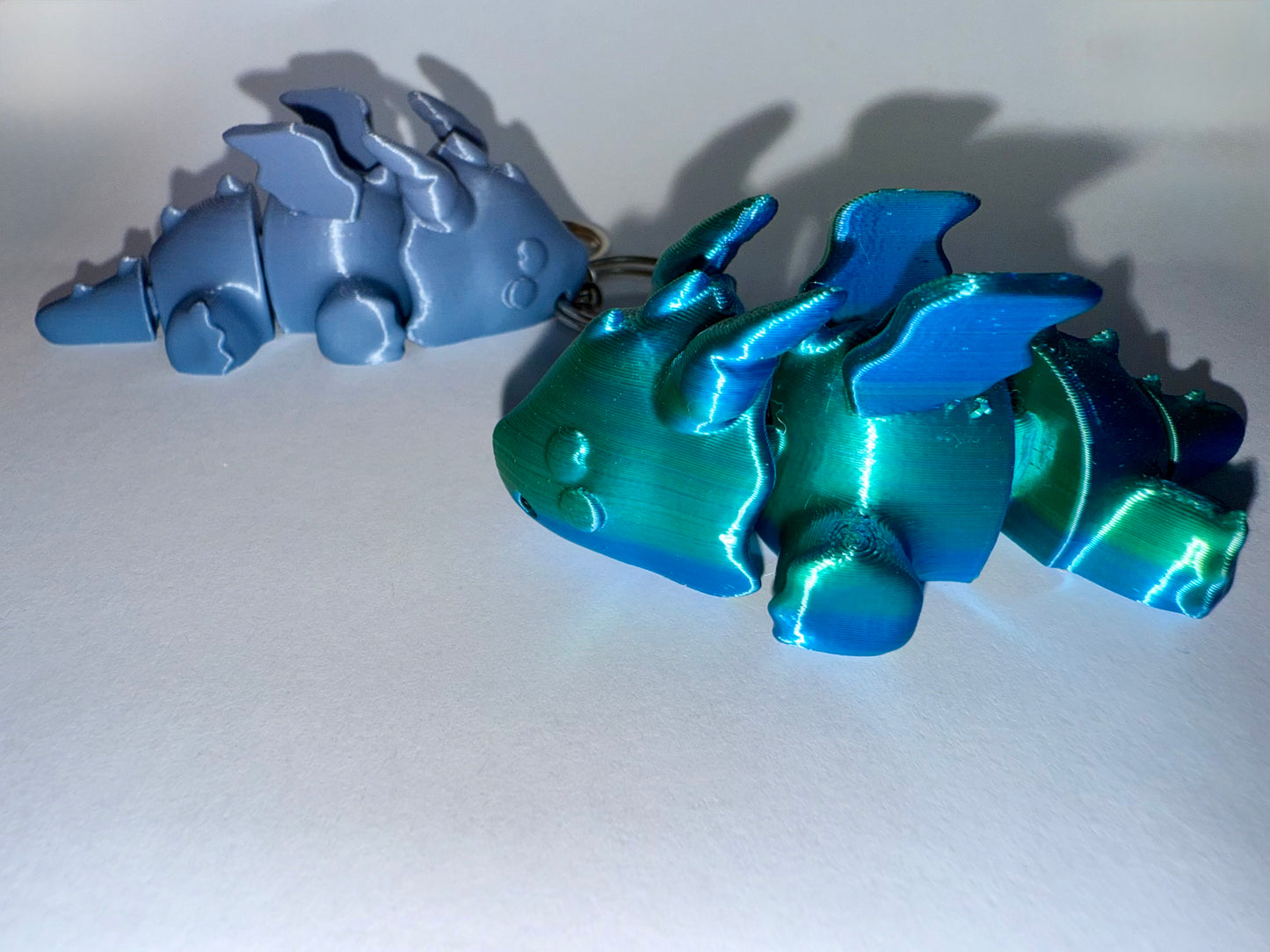 3D Printed Cute Dragon (Keyring Optional)