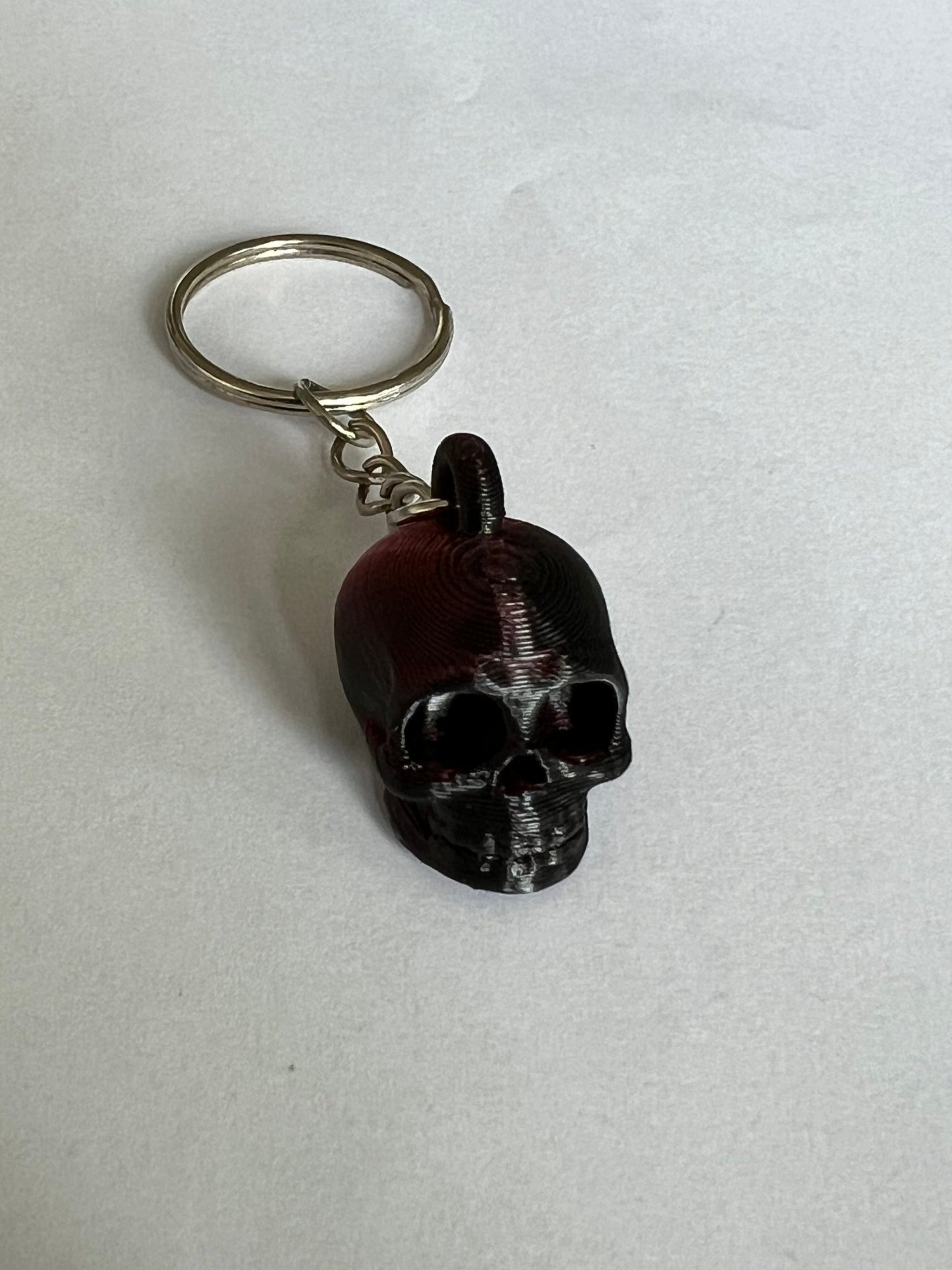 3D Printed Skull Keyring