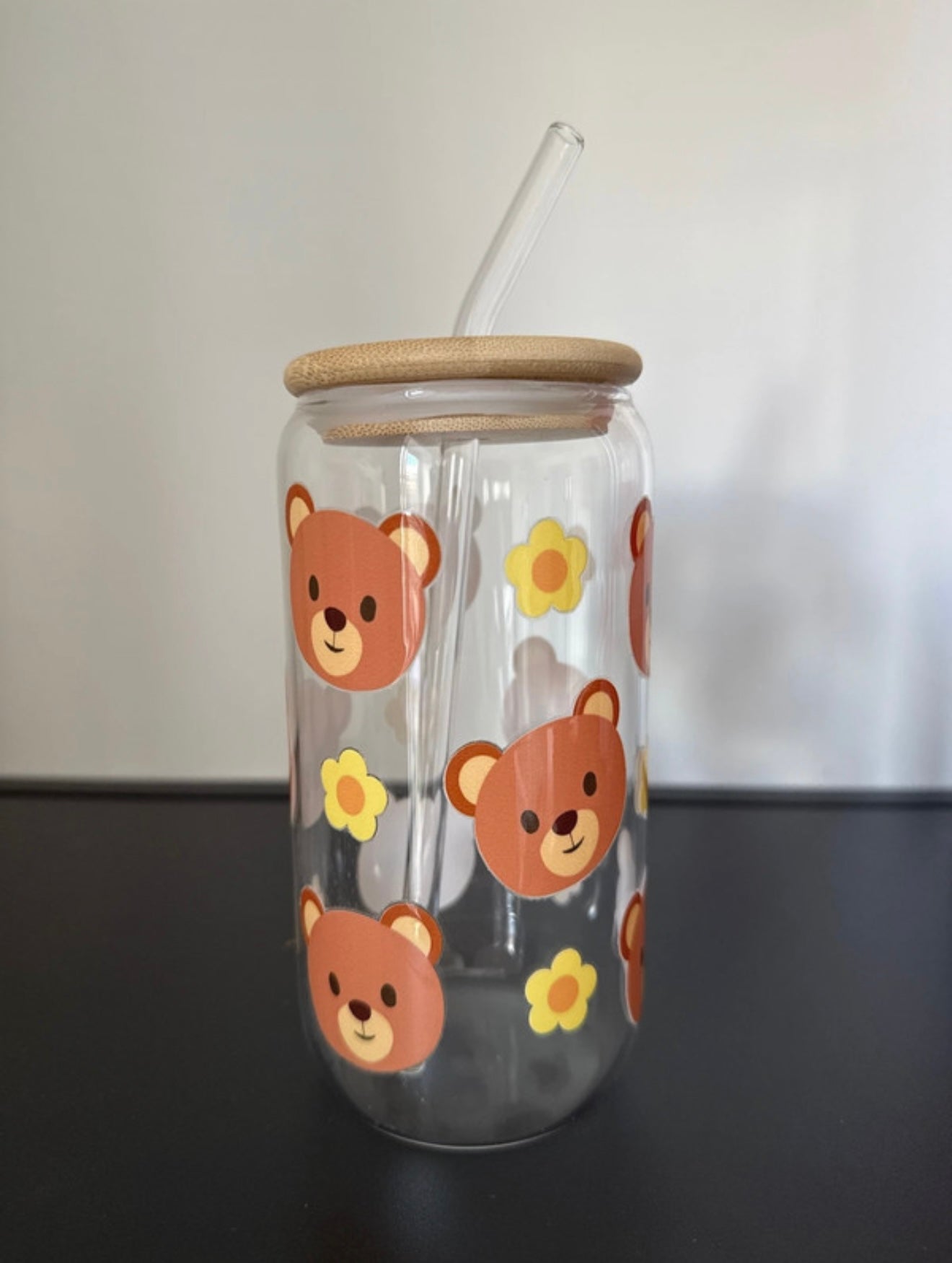 Glass Tumblers (Lid And Straw included)