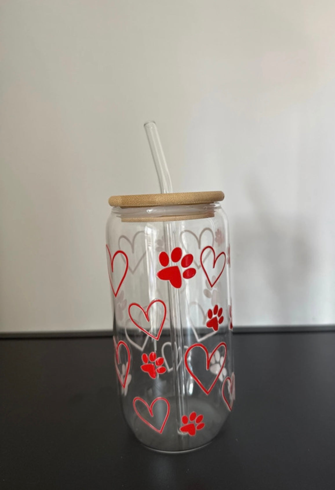 Glass Tumblers (Lid And Straw included)