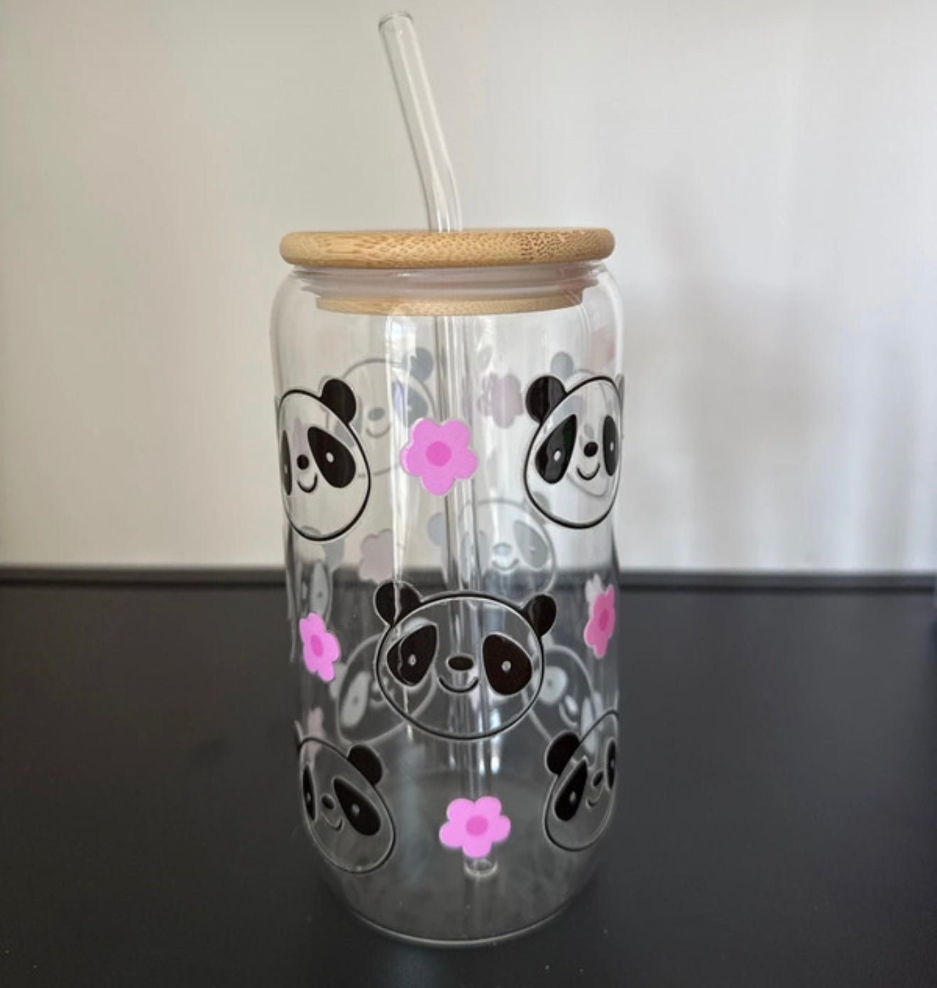 Glass Tumblers (Lid And Straw included)